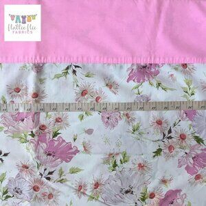 Vintage Twin Flat Sheet with 2 pillowcases Springmaid Floral‎ Pink